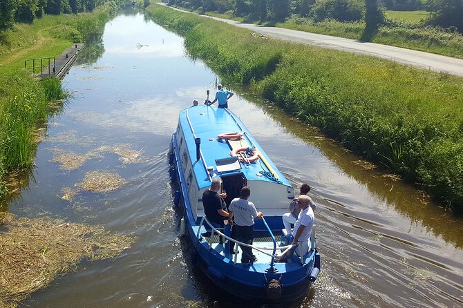 Digby Lock Cruise - Explore Ireland's Historic Grand Canal. - The Leinster Aquaduct stop: built 1783, explained on site