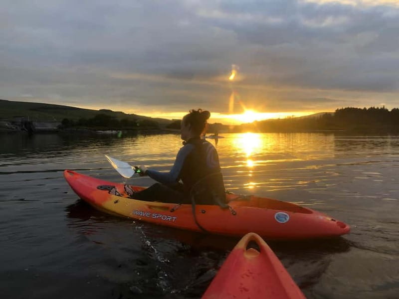 Donegal: Sunset Kayak Trip on Dunlewey Lake - The first paddle segment: learning control on calm water