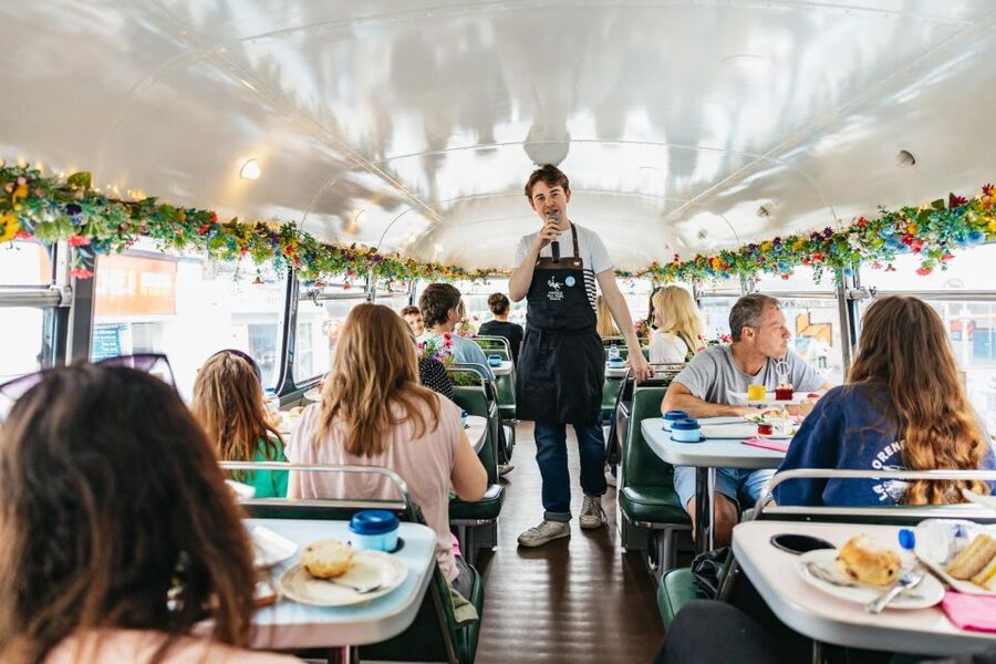 Dublin: Afternoon Tea Vintage Bus Tour - Afternoon tea on board: sandwiches, warm scones, and dessert you can actually enjoy