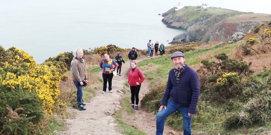 Dublin: Dublin Coastal Hike and Pints & Puppies - St. Mary’s Abbey (Built 1042) and the Ruins Feel