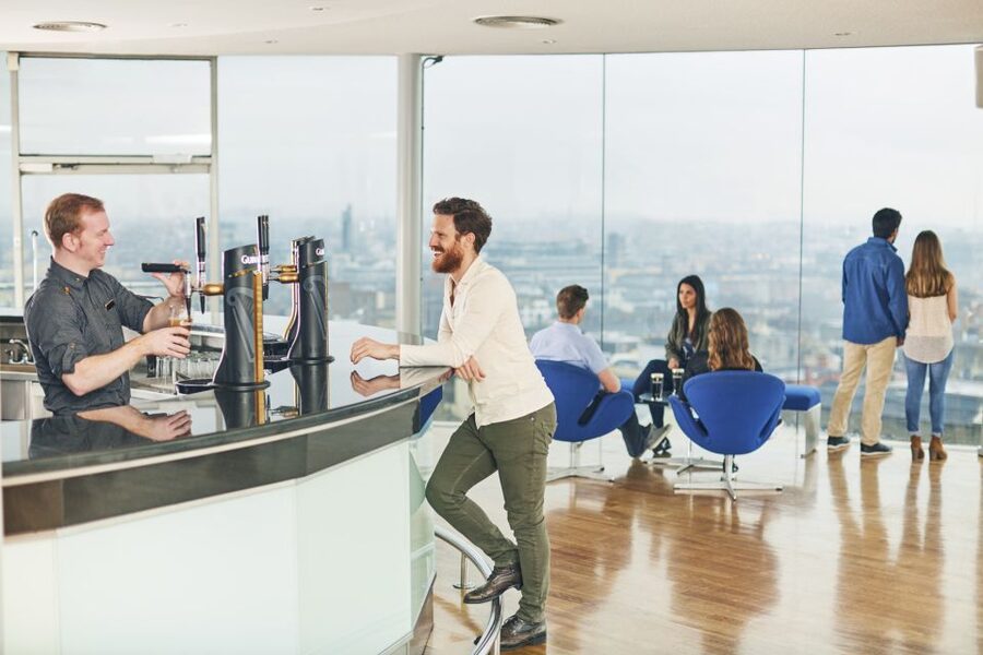 Dublin: Guinness Storehouse Ticket & Hop-on Hop-off Bus Tour - Gravity Bar: your included pour and those 360 views