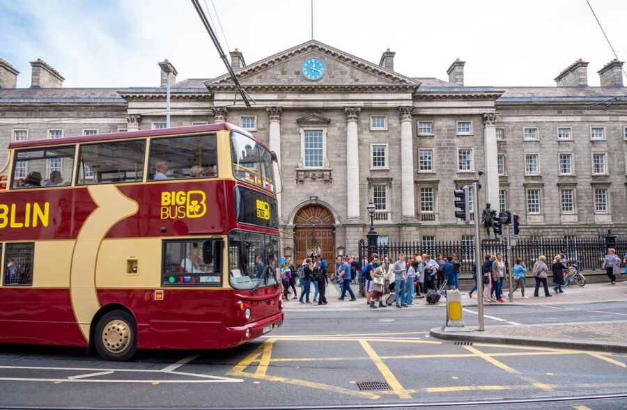 Dublin: Jameson Whiskey Distillery & Hop-on Hop-off Bus Tour - The Red Loop stops that help you plan your day