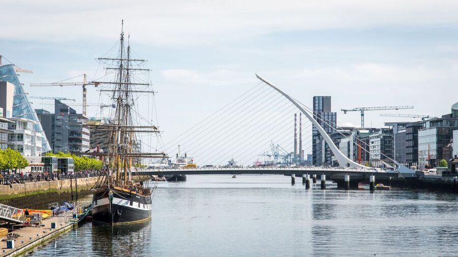 Dublin: Jeanie Johnston Tall Ship Irish Famine History Tour - Upper deck walk: masts, shipcraft, and Dublin Docklands from on high