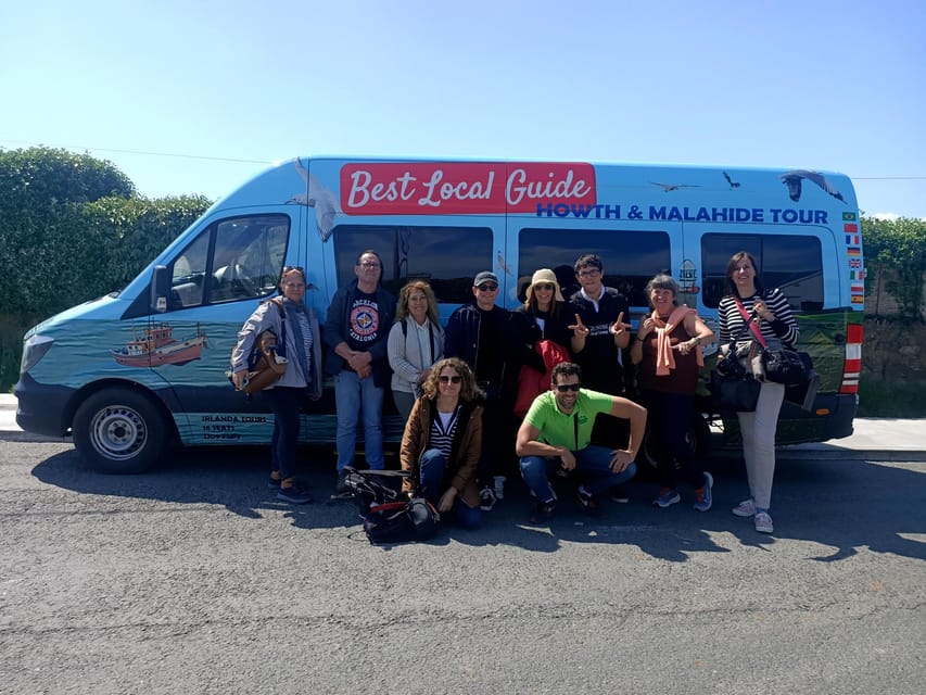 DUBLIN: Malahide castle and Howth MULTILINGUAL full day tour - The return route: Bull Island, Santa Ana, and Fairview