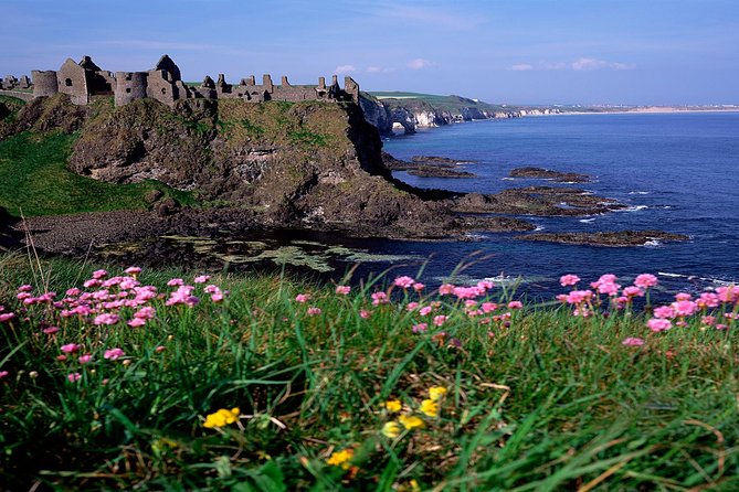 Dublin to Belfast Black Cab, Dunluce Castle and Giant's Causeway - Grand Antrim Coastal Drive: sea views with a plan
