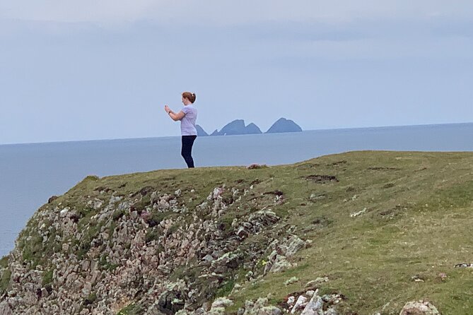 Erris Head Guided Walking Tour (AlchemyTours.ie) - Arriving at Glenlara: the sheep-proof fence climb and Atlantic seascapes