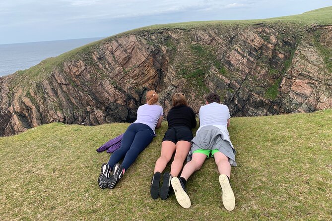 Erris Head Guided Walking Tour (AlchemyTours.ie) - Illandavuck and the top-of-Erris-Head payoff: Fulmars, WW2 lookout, trig pillar
