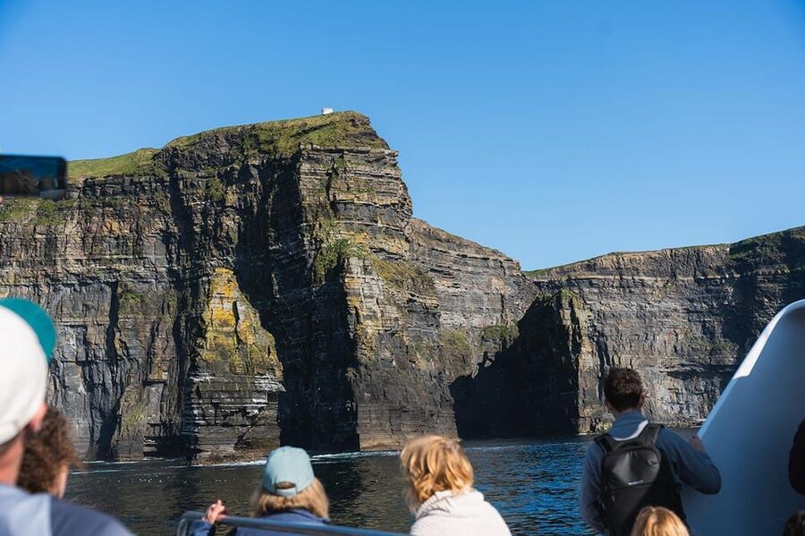 From Doolin: Cliffs of Moher Boat Tour - O’Brien’s Tower and An Branán Mór, where the birds steal the show