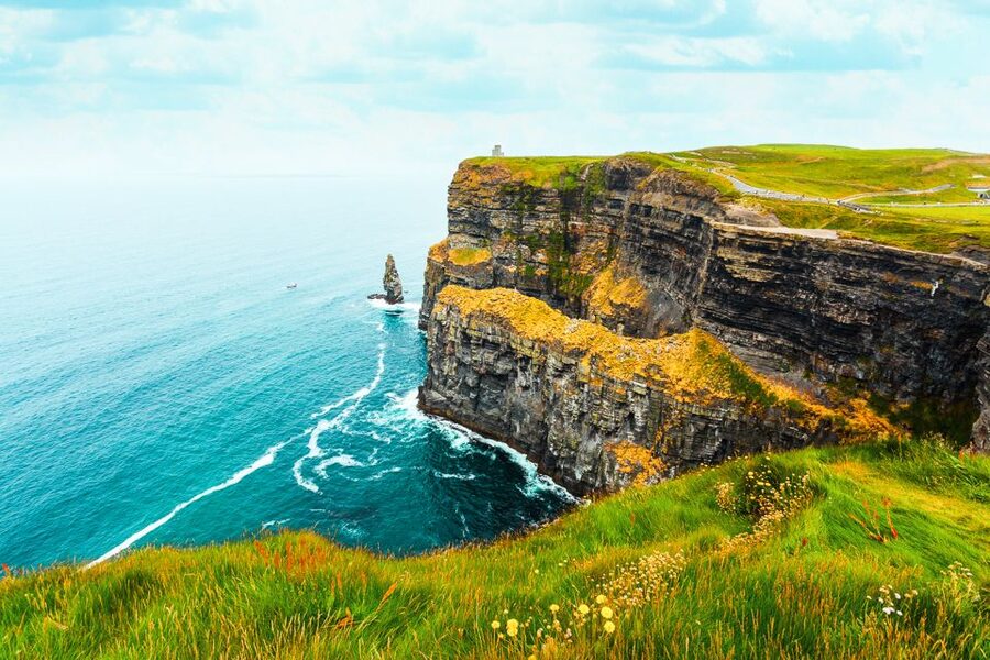 From Dublin: Cliffs of Moher, Burren & Galway City Day Tour - Wild Atlantic Way driving: villages, coastal bays, and a quick castle glimpse