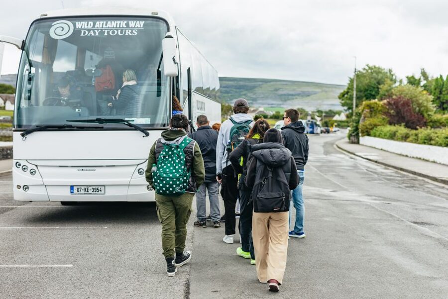 From Galway: Full-Day Cliffs of Moher & Burren Guided Tour - From Kinlay Hostel to the first wow moments in Kinvara