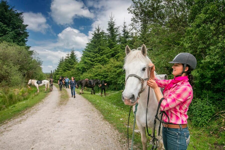 Horse riding the mountain trail. Clare. Guided, 2 hours - Where you start: stables near Doolin and Doolin Cave