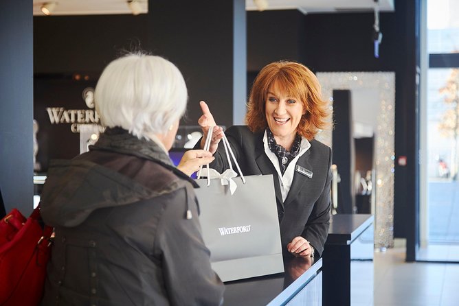 House of Waterford Crystal Guided Factory Tour - The retail store finale: 12,000 sq ft of Waterford Crystal and sport trophies