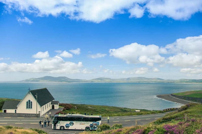 Killarney: Ring of Kerry Bus Tour - Killorglin to Glenbeigh: festival town vibes, then peat-bog life