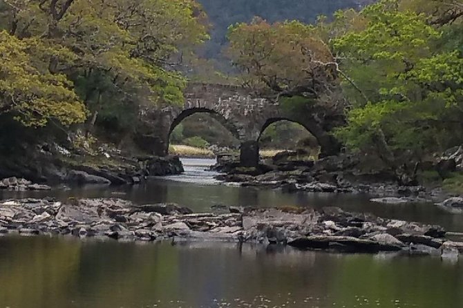 The Meeting of the Waters, Dinis Island, Lakes of Killarney - Old Weir Bridge: Double Arches, Fast Water, Great Boatmanship